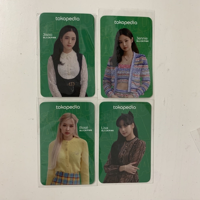 photocard blackpink ijo toko x pedia jisoo jennie rose lisa