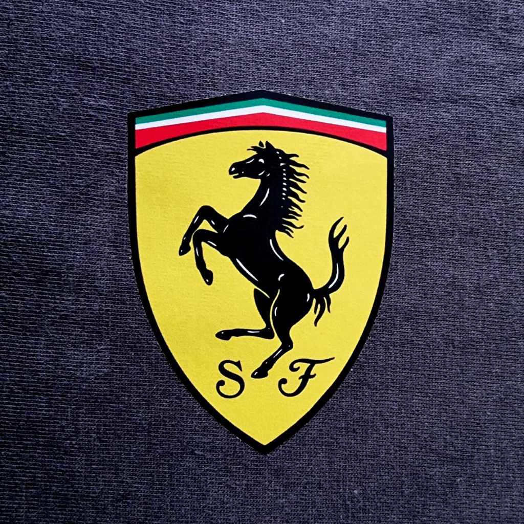 FERRARI STIKER BAJU IRON PATCH SATUAN SABLON SETRIKA