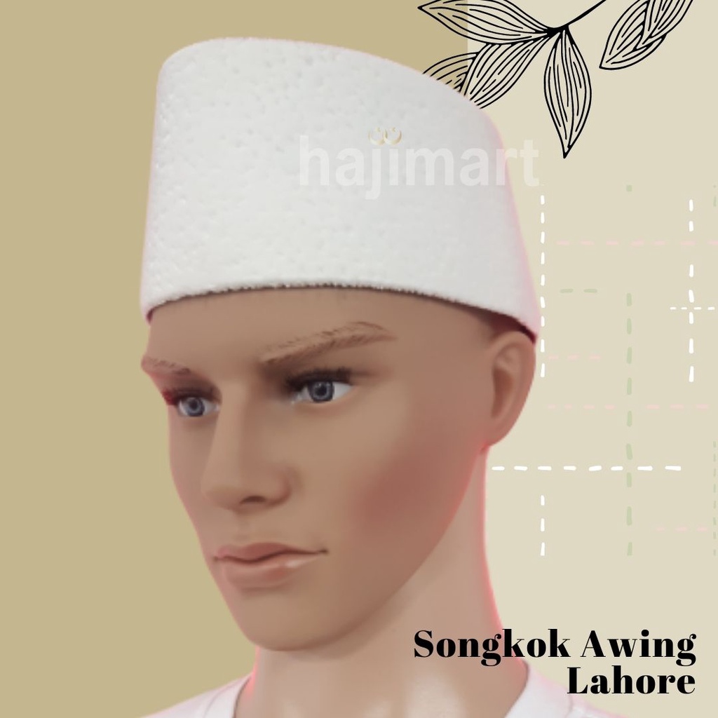 SONGKOK AWING LAHORE/ SONGKOK PUTIH POLOS/ SONGKOK PREMIUM