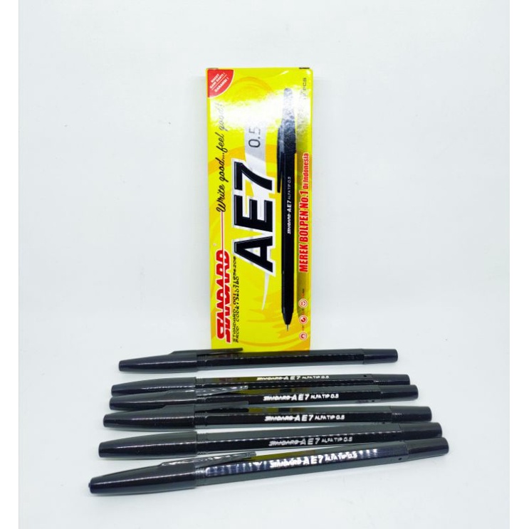 

Pulpen standar AE 7/ Bolpoint satandar isi 12pcs