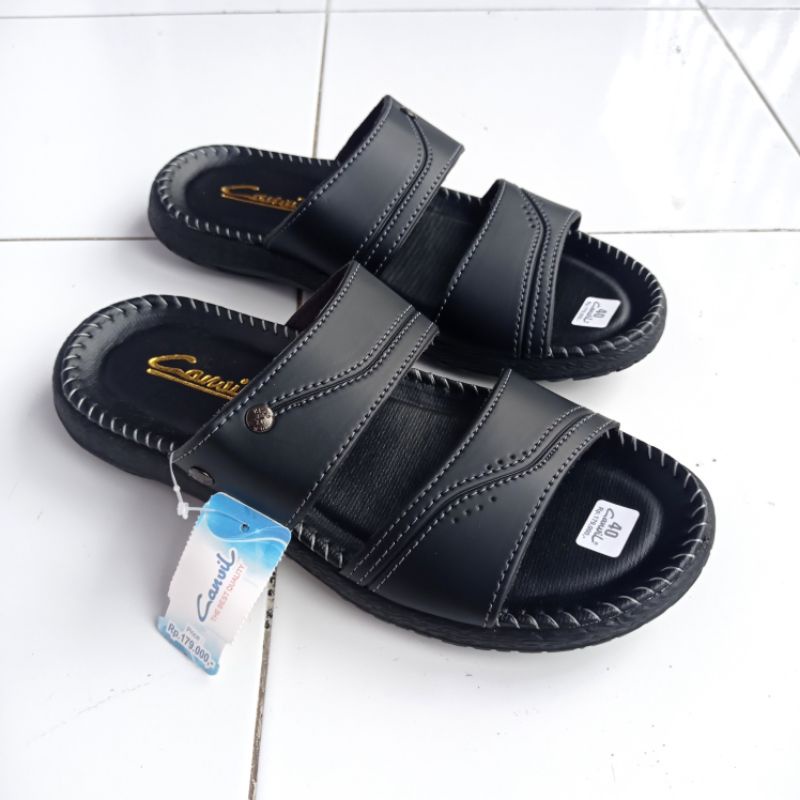 Sandal Kulit Pria - Sandal Slop Contino - Sandal Fashion Murah Berkualitas SandalTerlaris-1