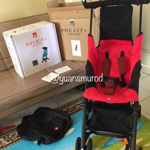 preloved stroller gb pockit +