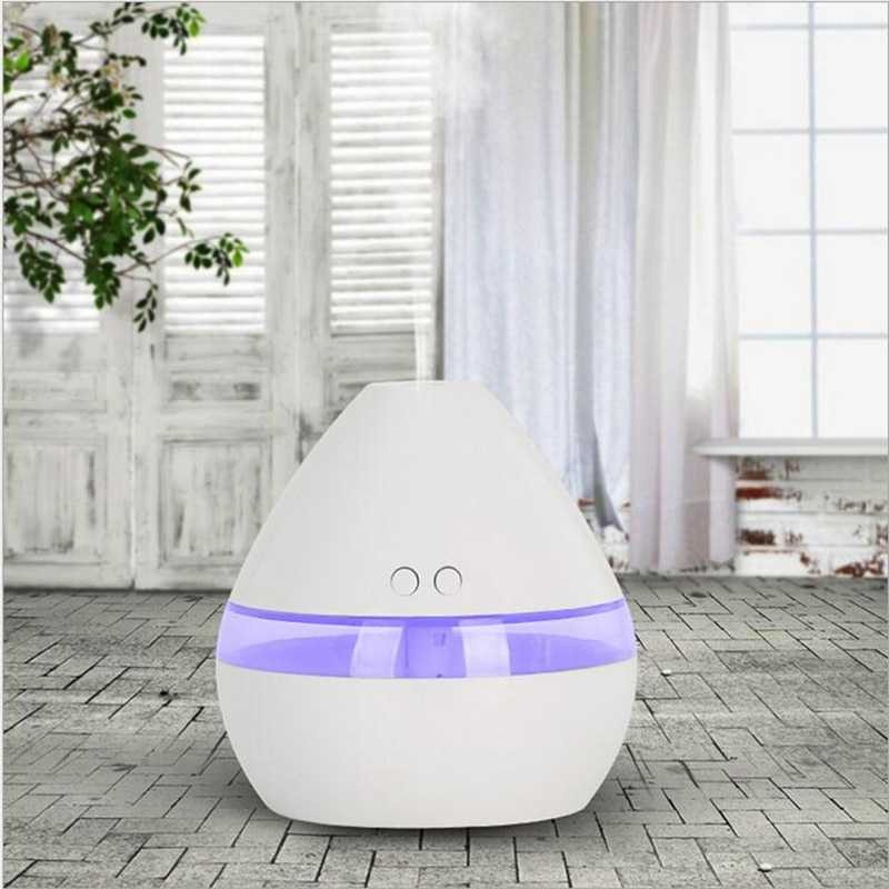 Humidifier Aromatherapy Air Mistmaker 300ml Essential Oil Led Night-PUTIH