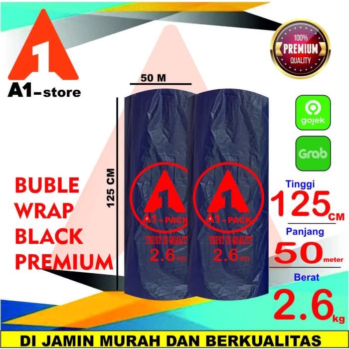 

Wraping Plastik Bubble Wrap Hitam 125 X 50M A1 Pack Bubblewrap Bublewrap Rol