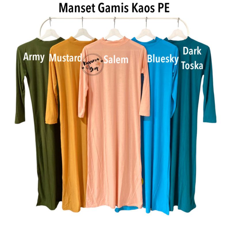 Manset Gamis Bahan Kaos Pe All Size - XXL