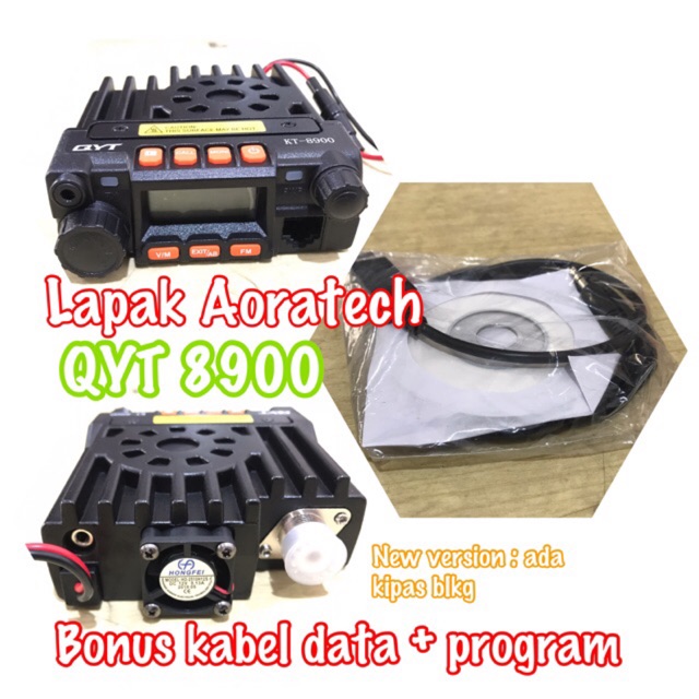 Radio Rig Mobil Dual Band QYT KT 8900 + Free CD Program + Kabel Data