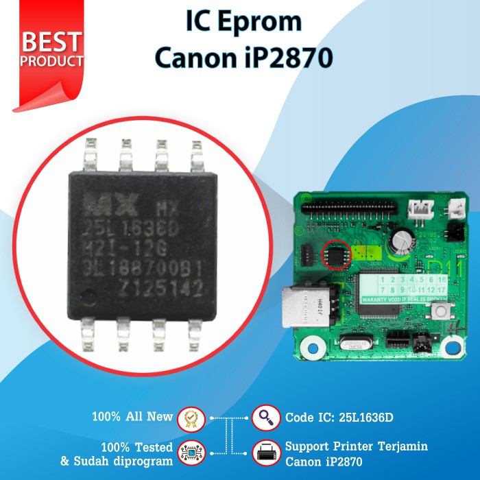 IC Eprom Canon IP2870  IC Eeprom Canon ip2870   Resetter Printer Canon ip2870 Murah