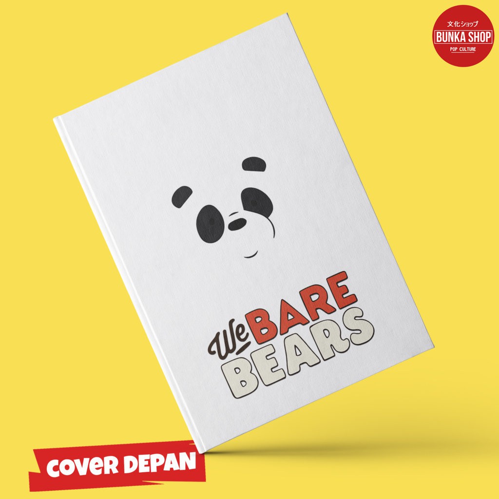 

Note Book Film We Bare Bears Panda Hardcover A5 Buku Tulis Catatan Murah