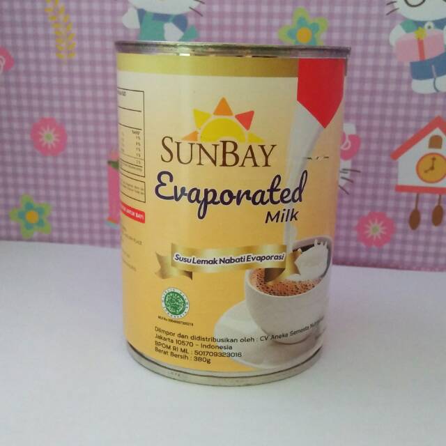 

Susu evaporated SunBay 380 gr/susu nabati/kopi/masakan/minuman/krimer