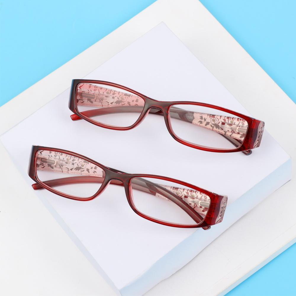 Populer Kacamata Baca Anti blue Light Ultralight Anti-blue Rays Retro Klasik Printing Eyeglasses