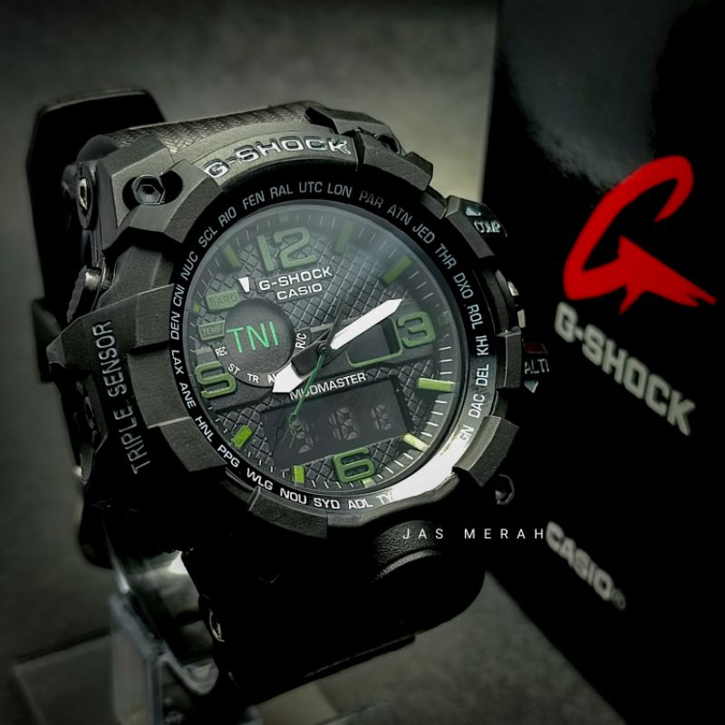 JAM TANGAN PRIA CASIO G-SHOCK TNI ARMY GWG 1000 TALI HITAM