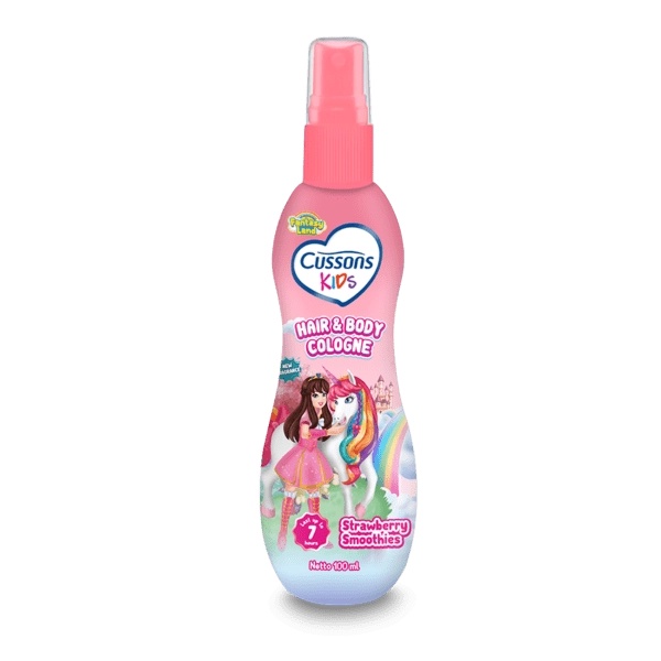 Cussons Kids Hair &amp; Body Cologne Unicorn Strawberry Smoothie 100ml