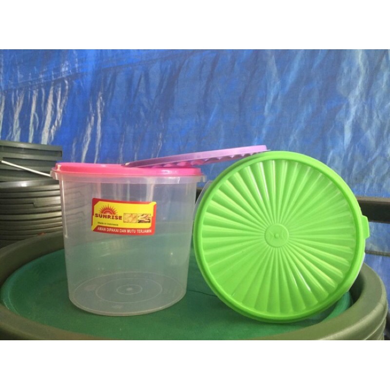 Toples plastik 5 liter / tempat kerupuk / sealware / toples kerupuk
