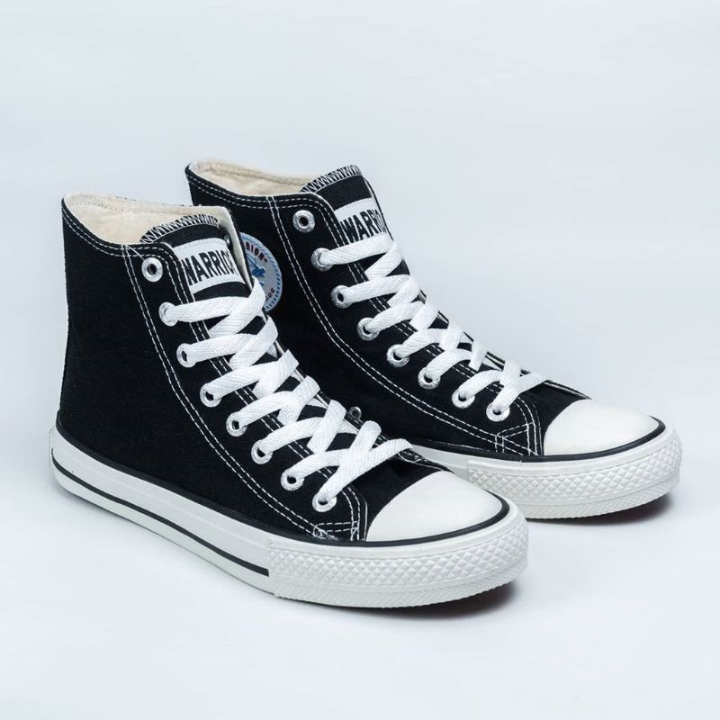 SEPATU WARRIOR SPARTA HIGH BLACK WHITE ORIGINAL