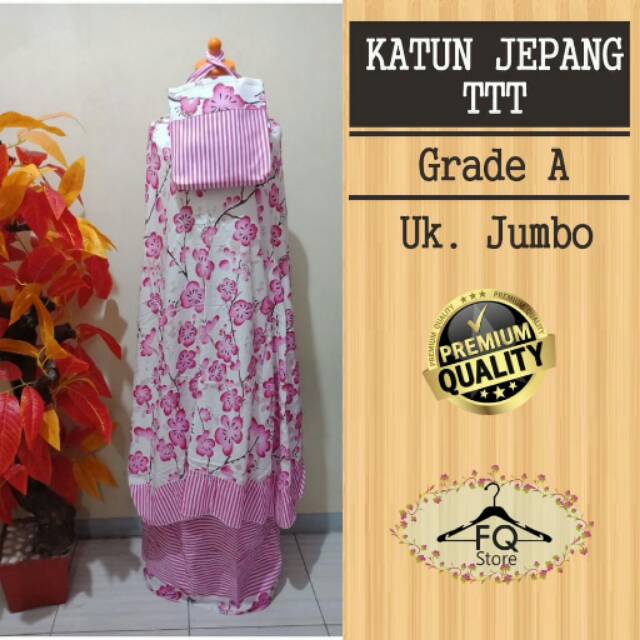 Mukena katun Jepang jumbo