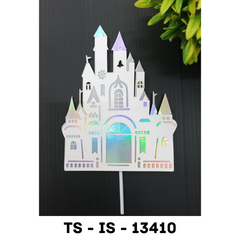 Cake Topper Kertas Hiasan Kue Istana Castle Princess / Cake Topper