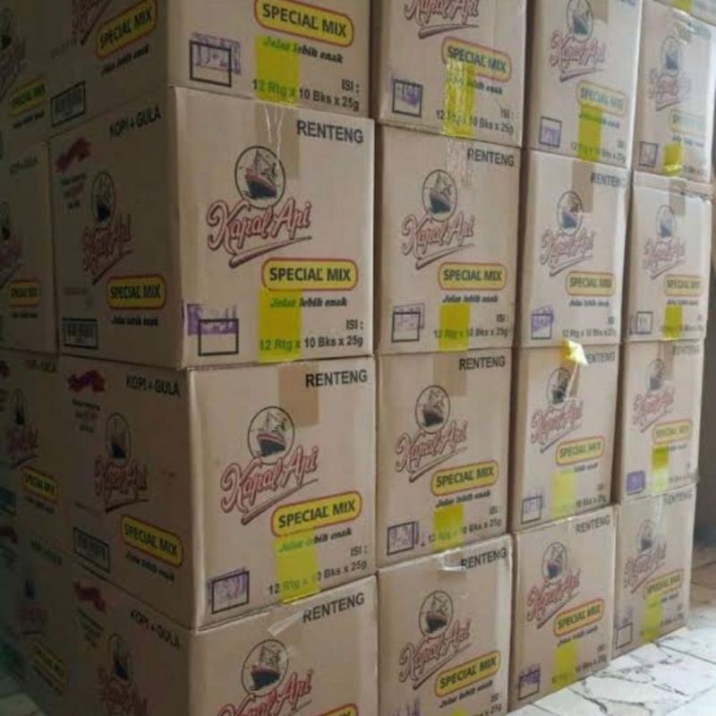 

Kopi kapal api spesial mix 12x10x25gr