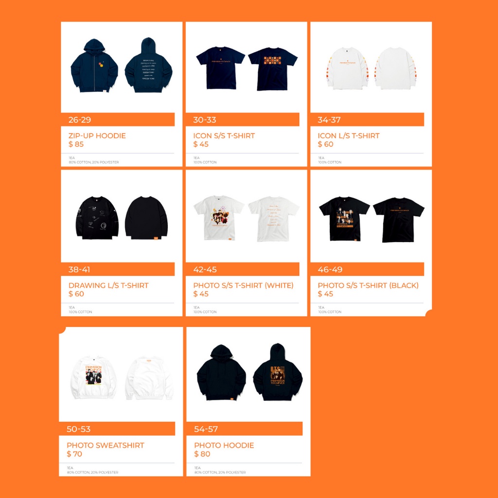 [PO] BTS: PTD on LA Booth Merch (MD) - Zip Up Hoodie/Icon S/S T-Shirt/Icon L/S T-Shirt/Drawing LS Ts