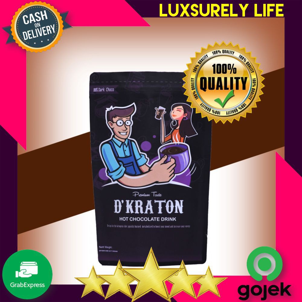 

MOOD BOOSTER! DE KRATON 80 PERSEN DARK CHOCO BUBUK MINUMAN COKELAT COCOA BUBUK 180/360 GR MURNI TANP