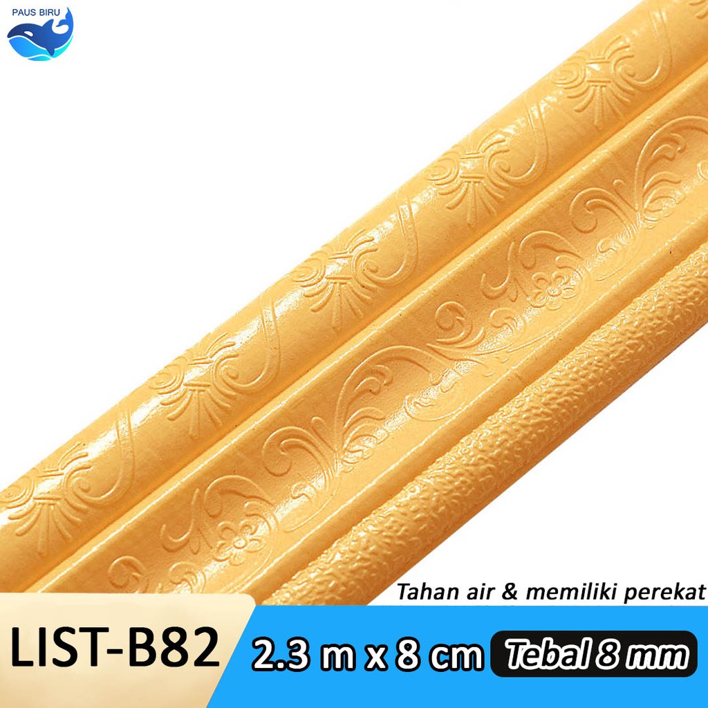 Wallpaper List Foam Wallborder Foam 3D / Wall Border List / List dinding 3D 2.3 Meter-LIST B82