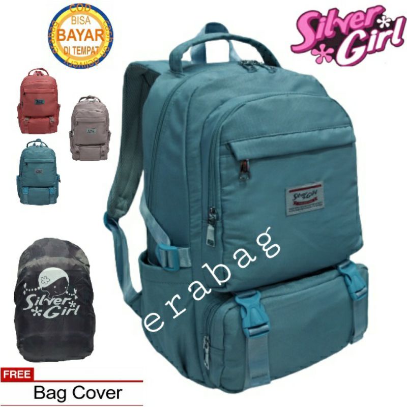 Tas Ransel anak sekolah perempuan Silver Girl Alto Import Original 71619E