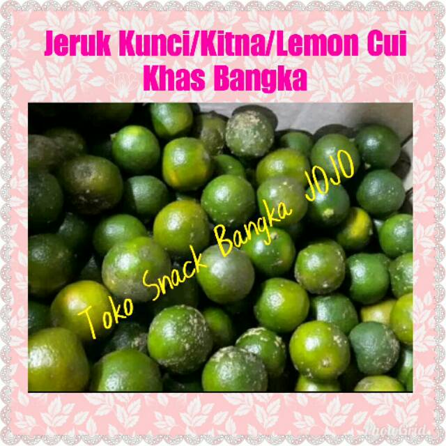 

Jeruk kunci / Kitna / Lemon Cui / Kasturi khas bangka 100gram oleh oleh khas bangka makanan snack