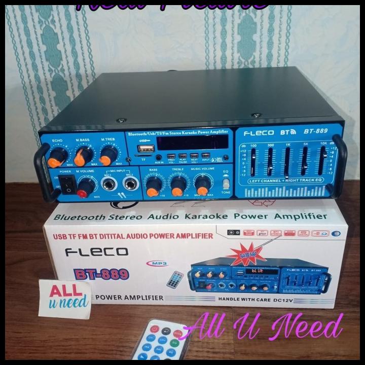 Power Amplifier Fleco Bt-889 - Amplifier Bluetooth Karaoke - Hifi Usb