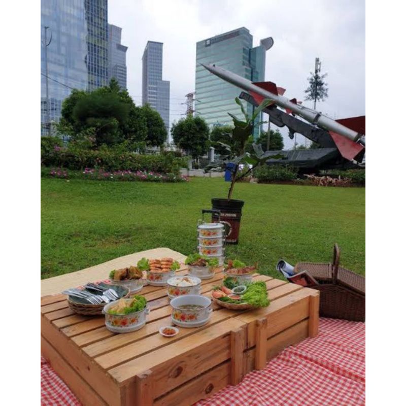 Tikar Piknik / Tikar Fotografer / Motif Kotak-Kotak