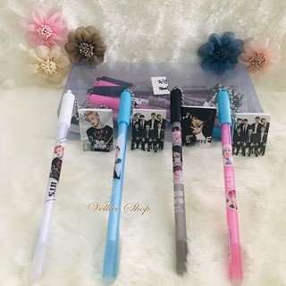 12 Pcs Pulpen Gel Korea Gambar  Kartun  BTS  gel pen Lucu  