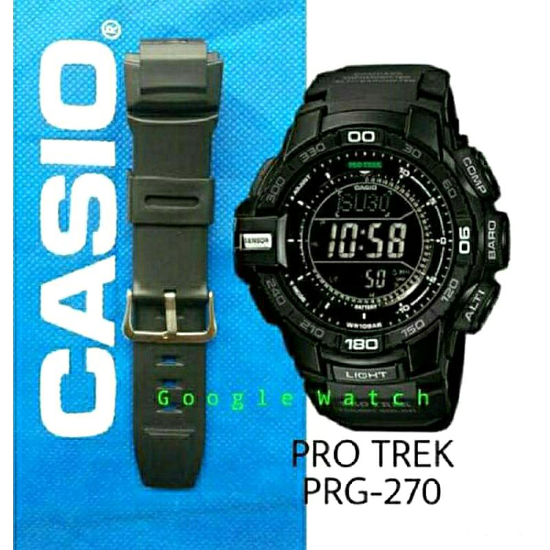 Tali strap jam tangan casio PROTREK PRG-270 PRG270 TALI CASIO PROTREK PRG 270 HITAM