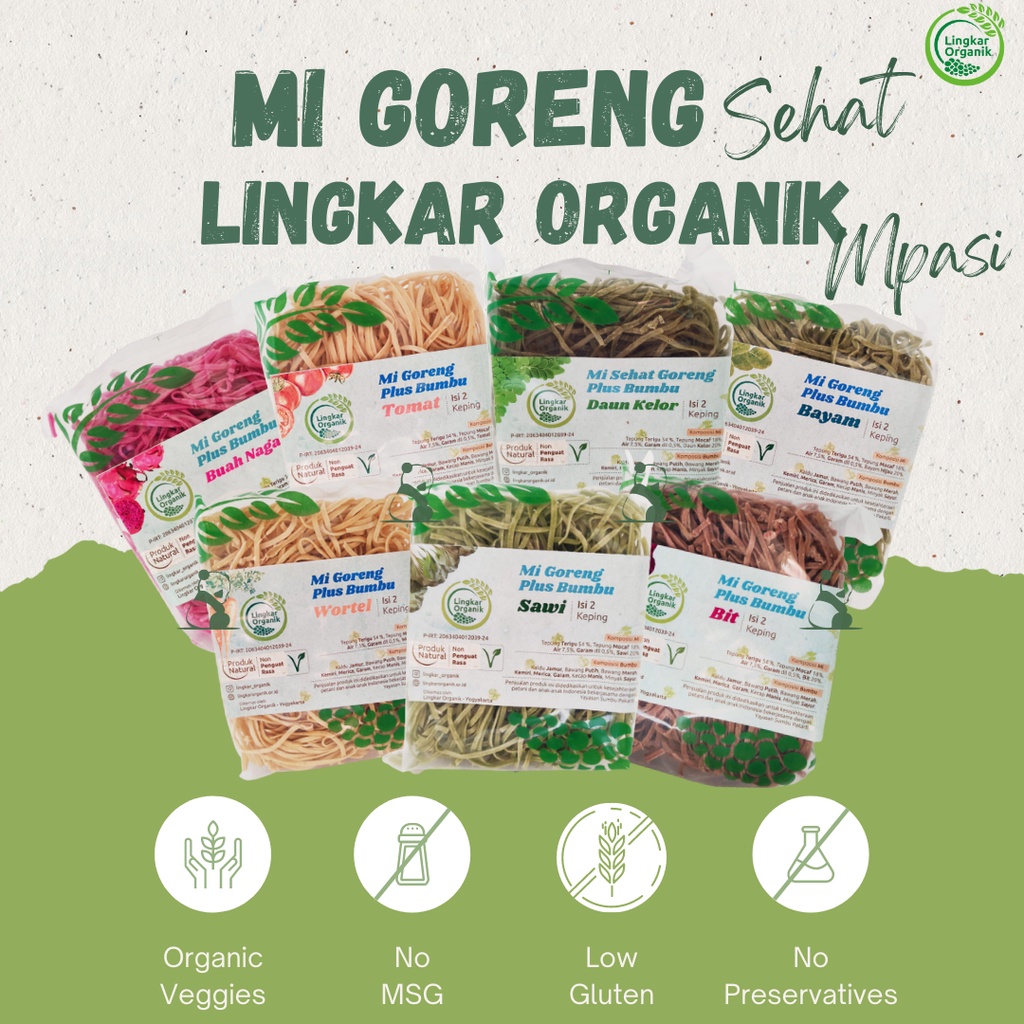 

Mie Goreng Sayur Lingkar Organik dengan Bumbu