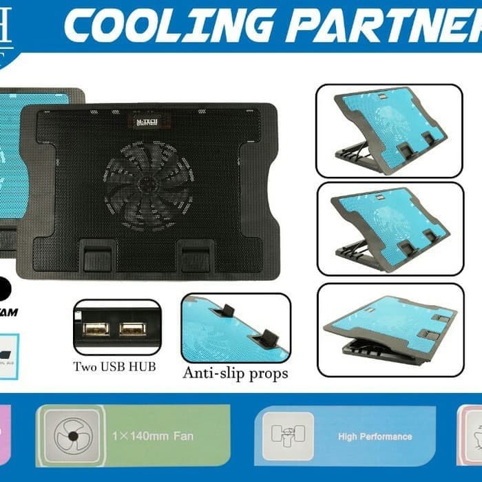 Cooling Pad MTECH CP03 ERGOSTAND (Coolpad) (Cooler Pad MTECH CP-03)