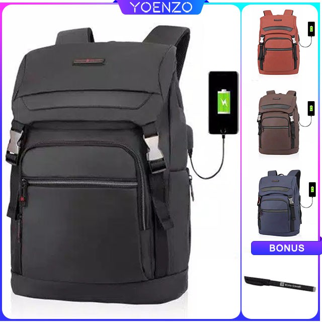 86016 BRUNO CAVALLI Tas Ransel Laptop USB