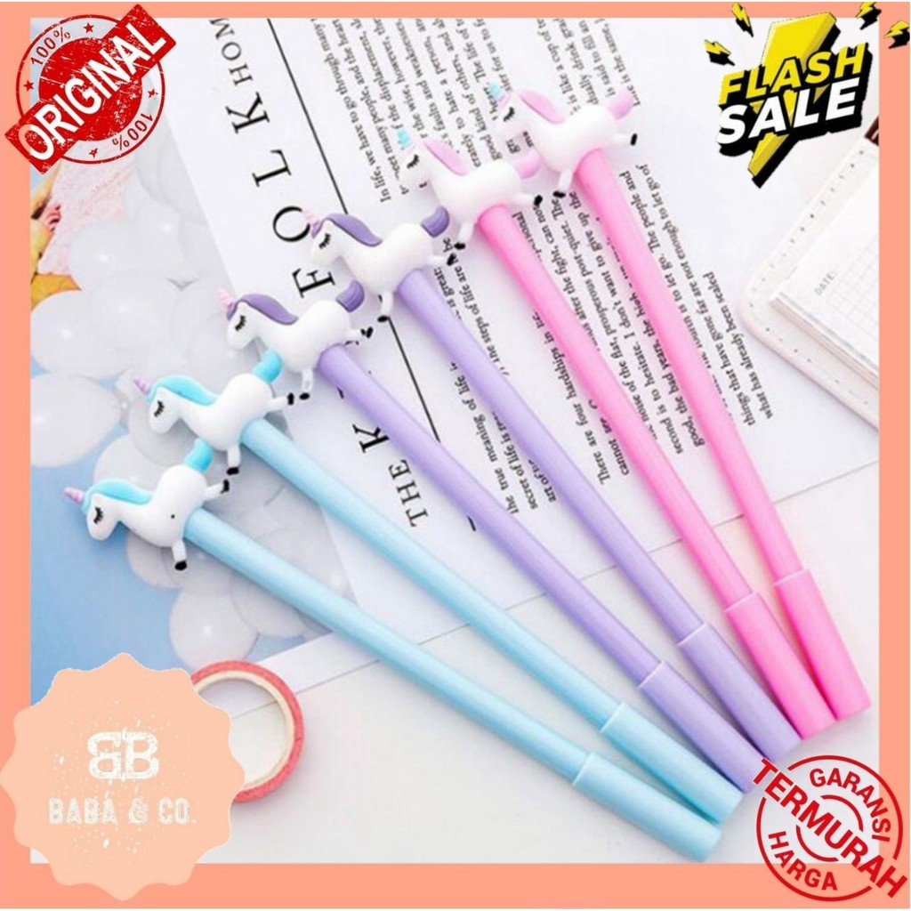 

PEN LUCU UNICORN FLYING BOLPEN MURAH PEN GEL PULPEN UNI ALAT TULIT SEKOLAH KANTOR