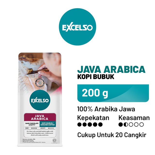 

EXCELSO Java Arabica - Bubuk Kopi 200 gr