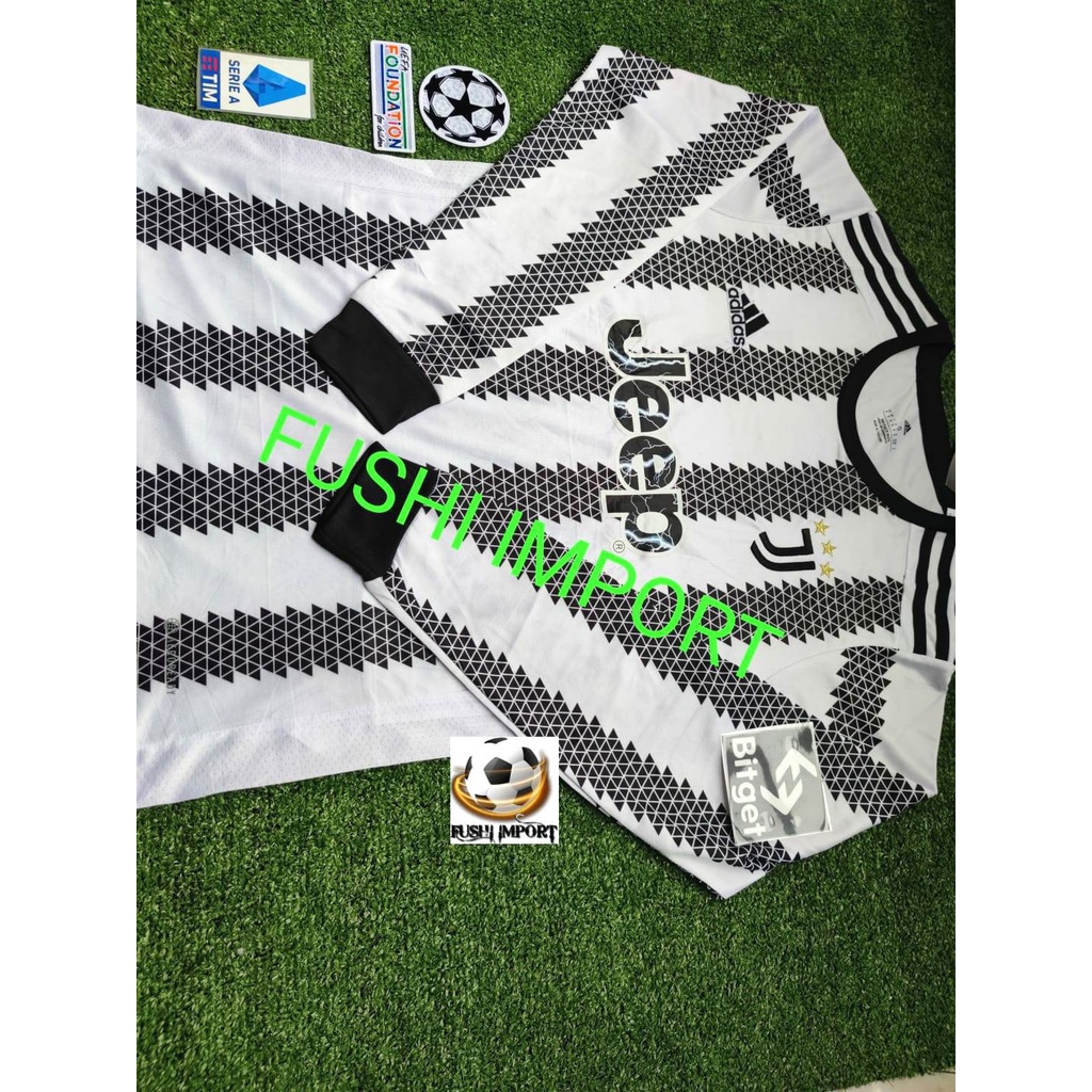 Jersey Baju Bola Juventus Home 2022 2023 Lengan Panjang Long Sleeve Grade Ori