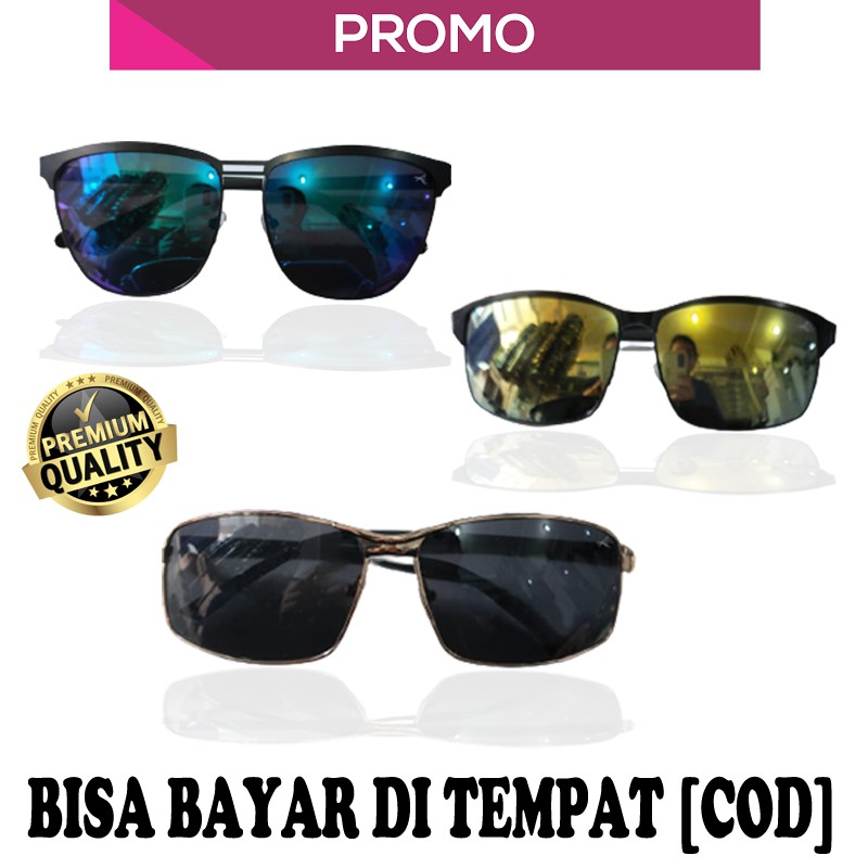 kacamata hitam pria wanita fashion retro classic lensa mirror kaca mata korea sunglasses unisex