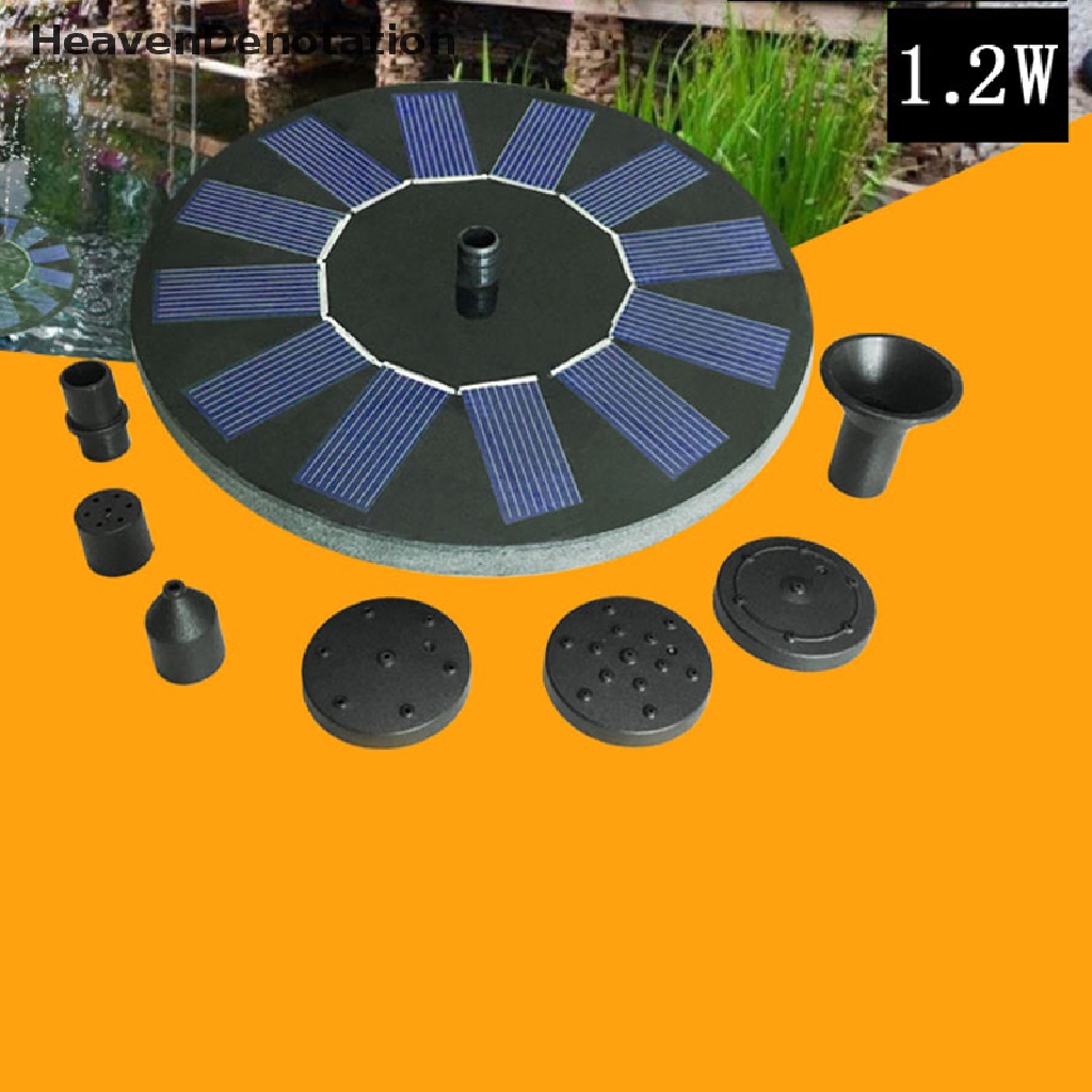 [HeavenDenotation] Solar Powered Floating Bird Bath Water Fountain Outdoor Pond Pool Garden Patio