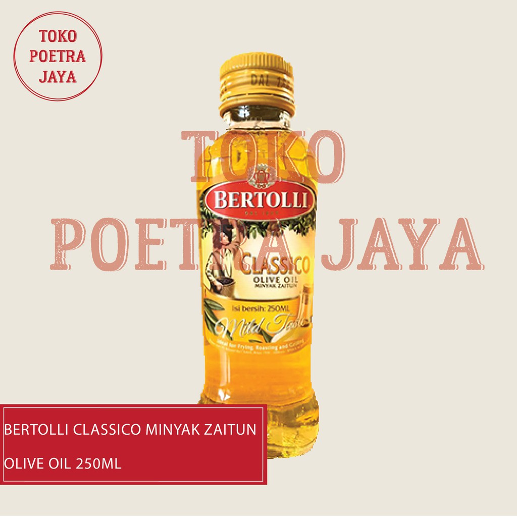 

BERTOLLI CLASSICO OLIVE OIL 250ML (MINYAK ZAITUN CLASSICO)