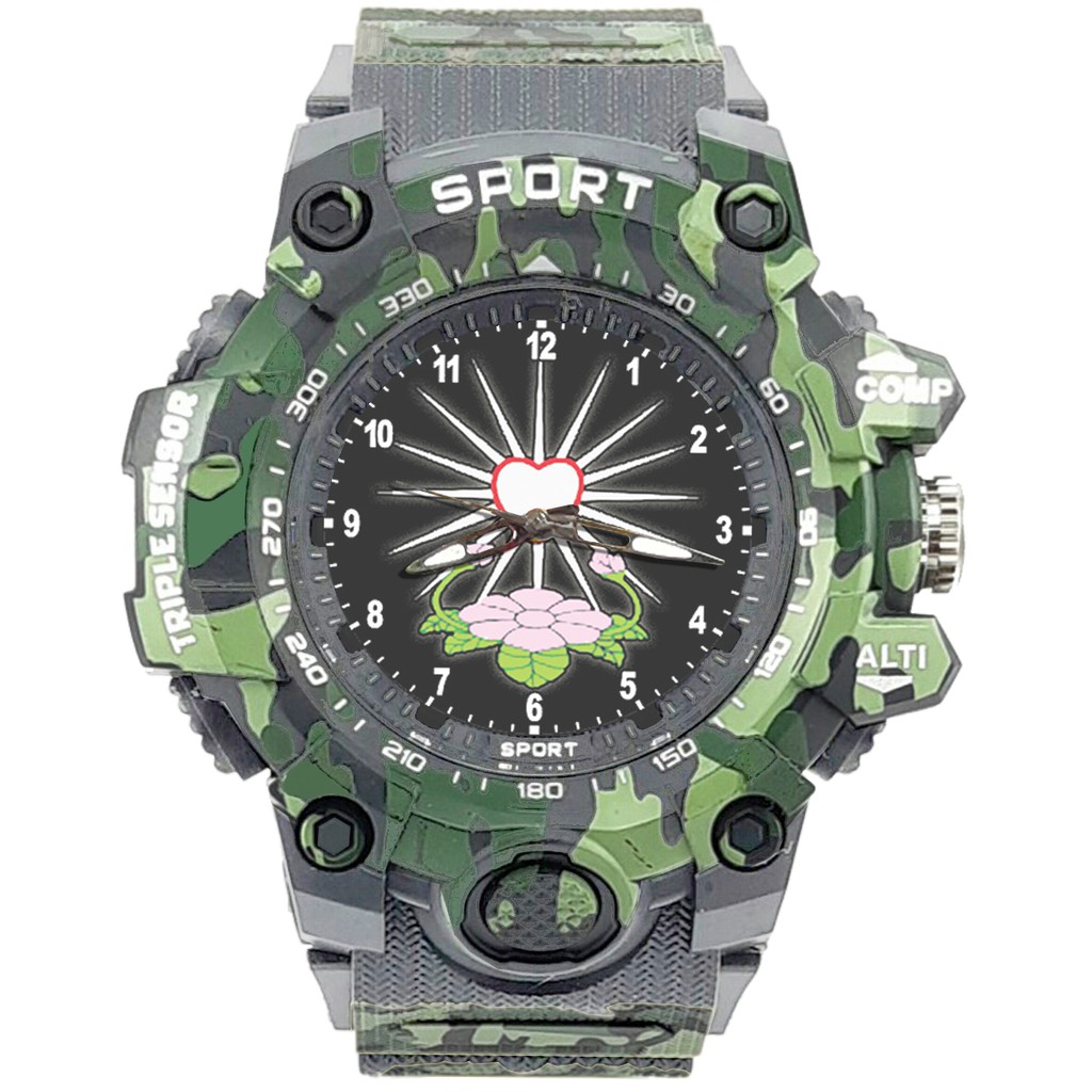 {Istimewa} Jam Tangan PERSAUDARAAN SETIA HATI TERATE - SH 1 Abu Army Water Resistant