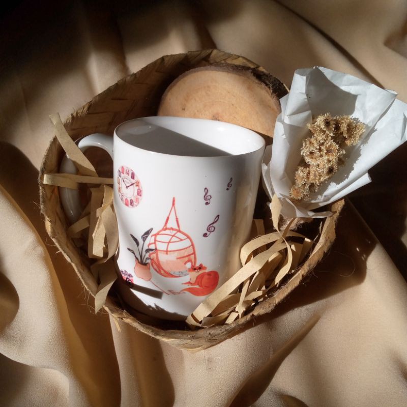 

HAMPERS MUG KARAKTER AESTHETIC BIRTHDAY GRADUATION | Kado hadiah seseorang special