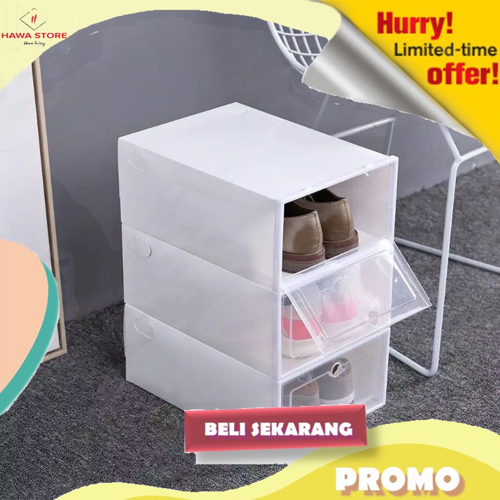 Rak Sepatu Kotak Sepatu Rak Sepatu Susun Lemari Portable Lemari Plastik Susun Rak Sepatu Susun Rak S