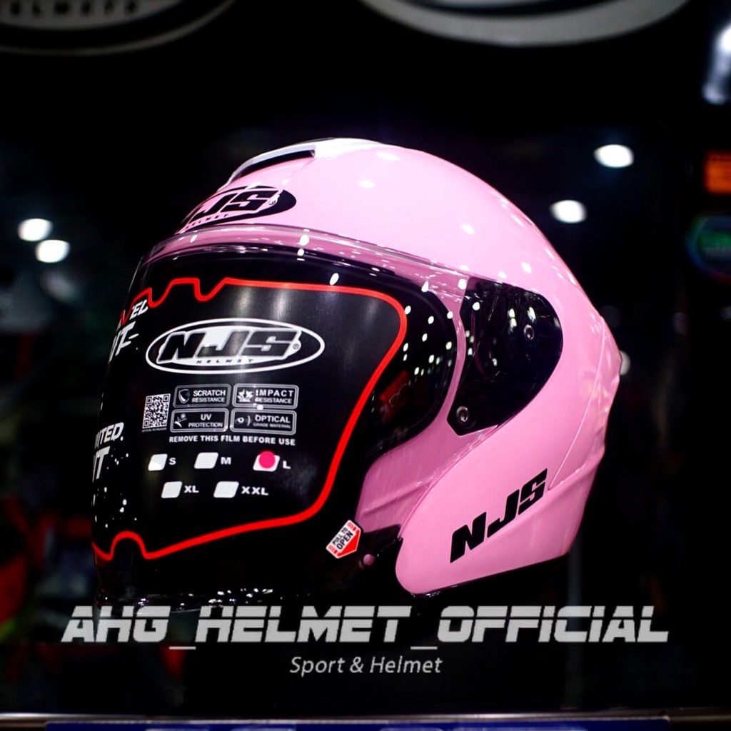 HELM NJS KAIROZ WHITE PINK GREY