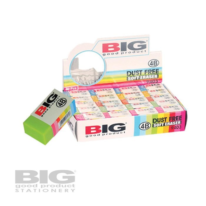 

Penghapus Eraser Pencil BIG Warna Kecil kode 4B 9403 Murah