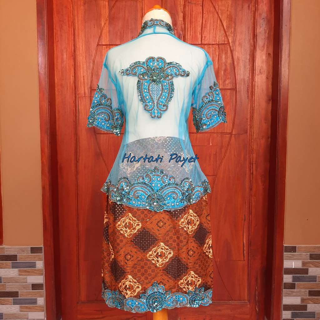 (Ready) Kebaya Tangan Pendek Rok Batik Full Payet / Kebaya Wisuda / Kebaya Among Tamu / Kebaya Pager