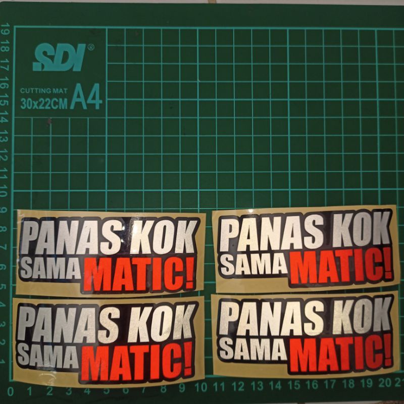 Sticker Cutting Panas Kok Sama Matic!