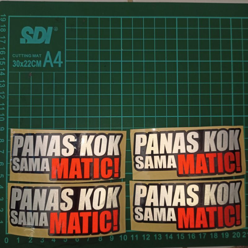 Sticker Cutting Panas Kok Sama Matic!