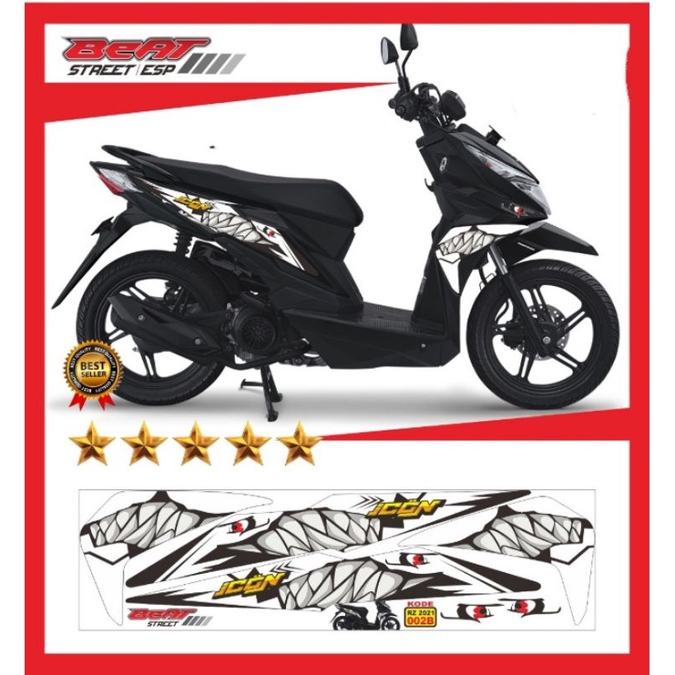 striping beat street/decal variasi beat street/stiker lis body beat street