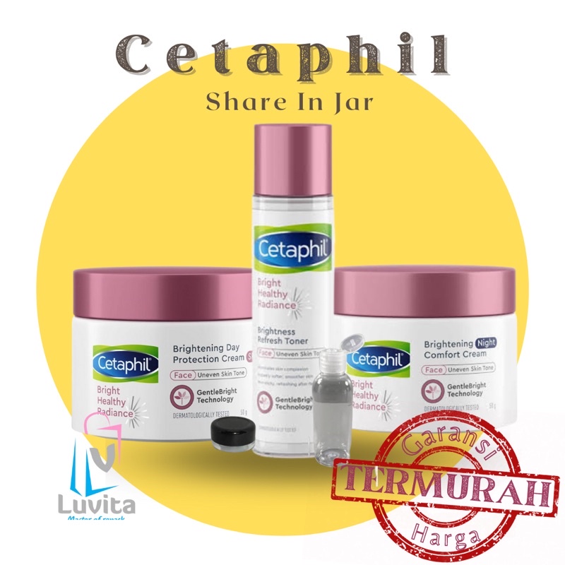 Cetaphil Bright Healty Radiance Series toner day cream night cream