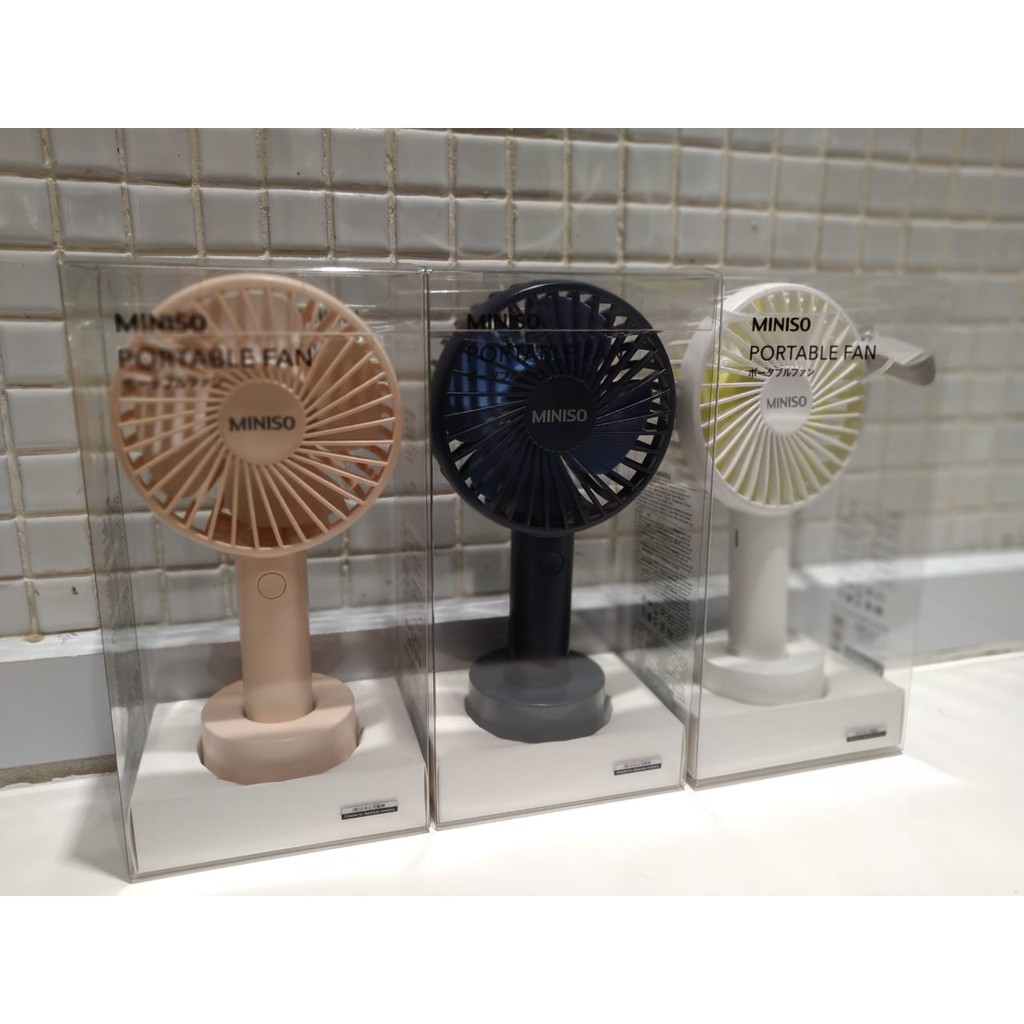 MINISO Portable fan. 3wrn. Kipas angin portable miniso. Ready surabaya
